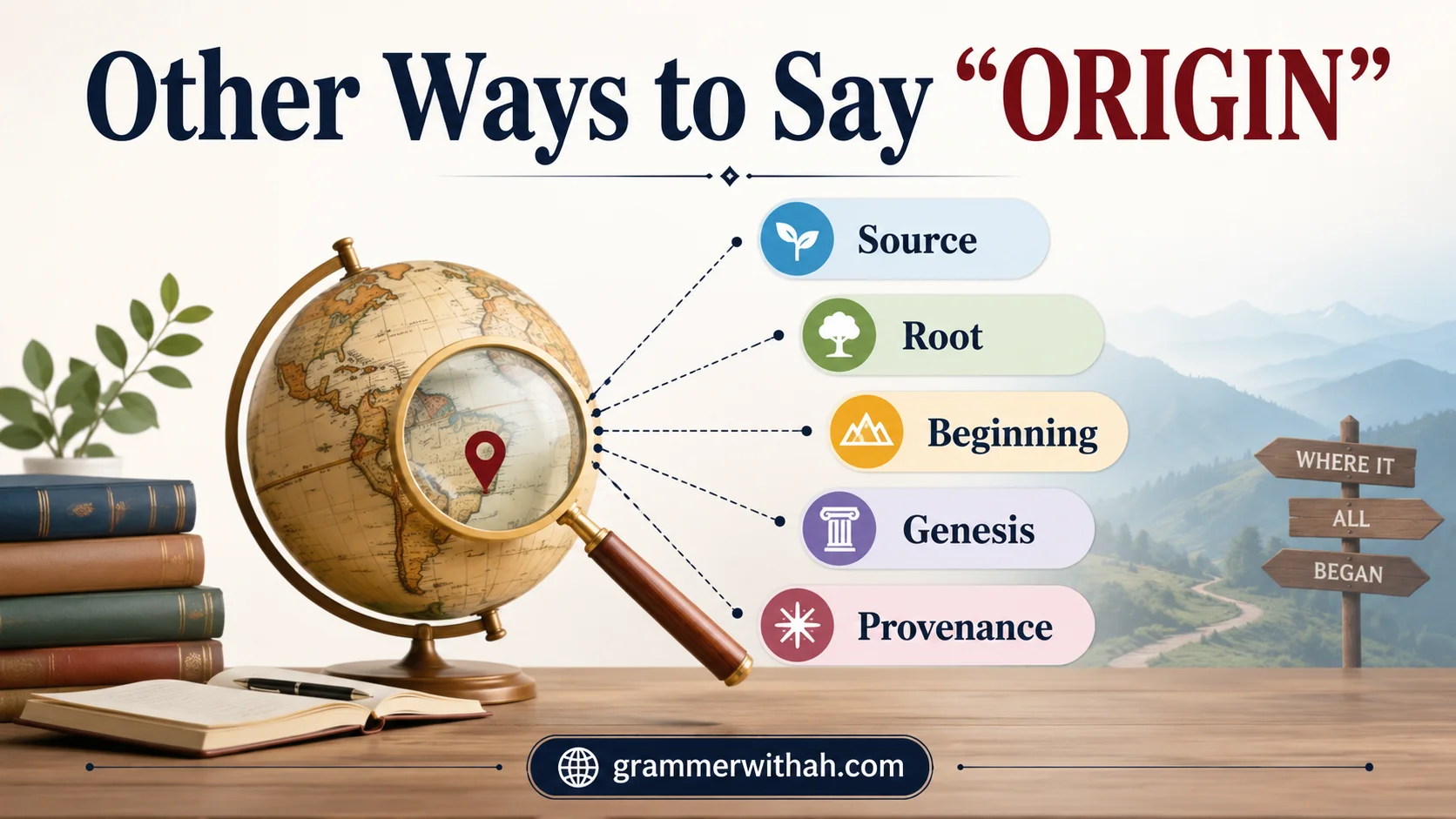 Other Ways to Say “ORIGIN”