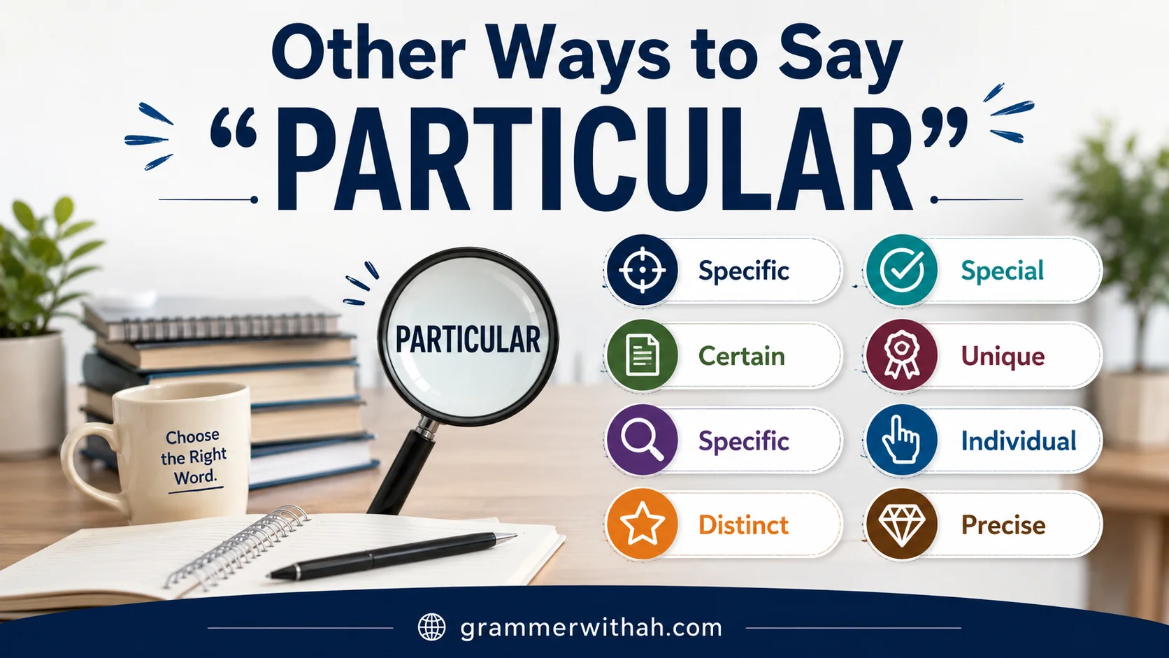 Other Ways to Say “PARTICULAR”
