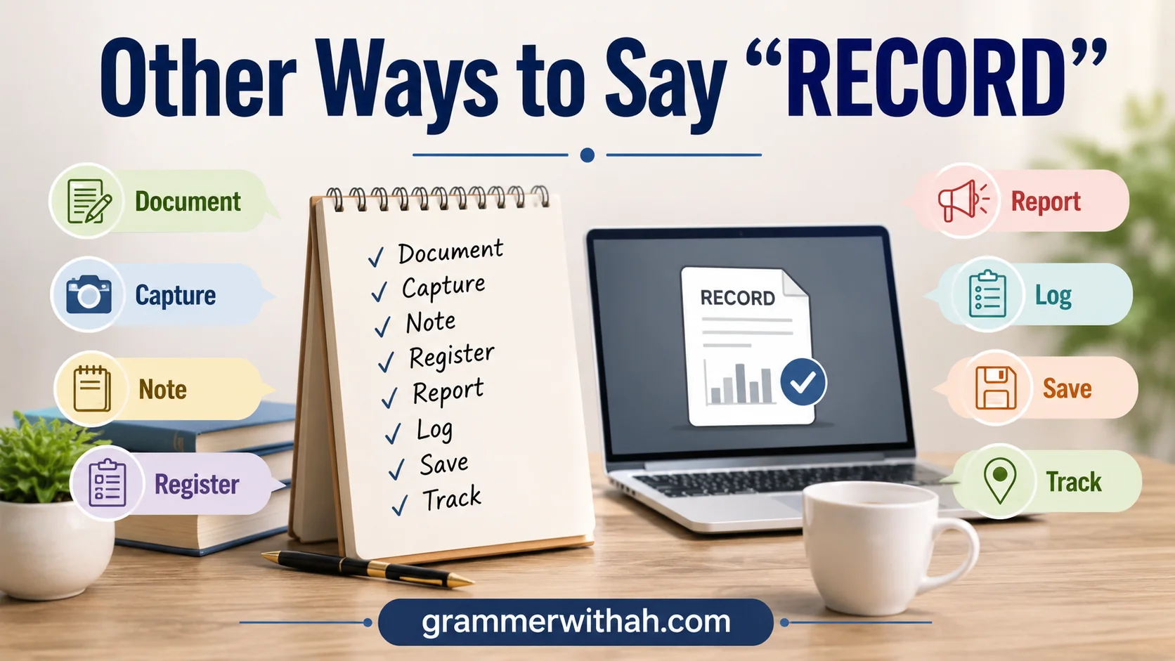 Other Ways to Say “RECORD”