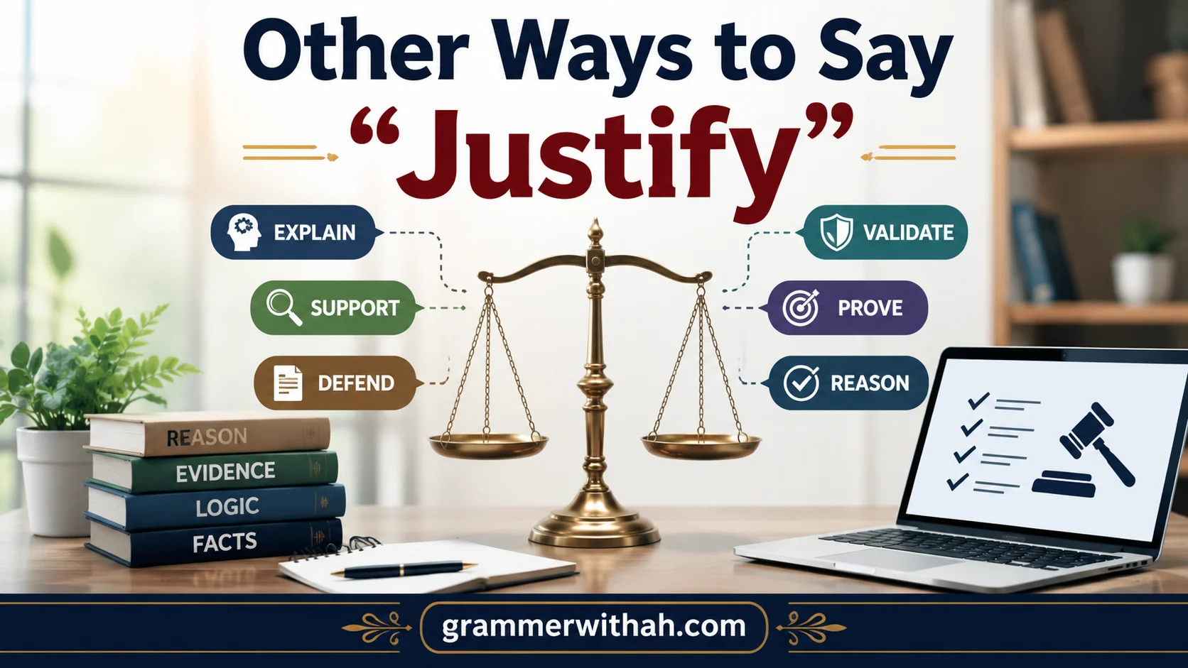 Other Ways to Say “Justify”