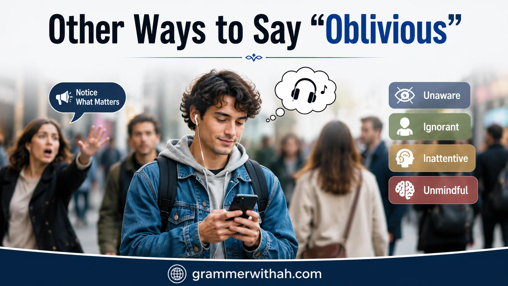 Other Ways to Say “Oblivious”