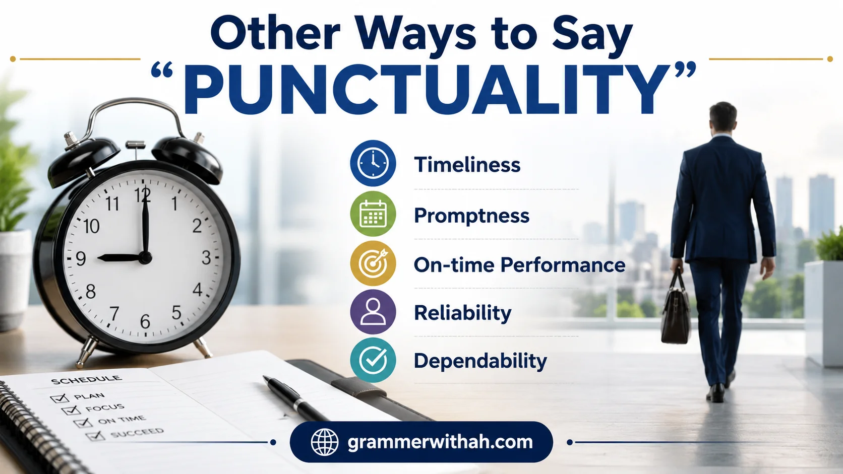 Other Ways to Say “PUNCTUALITY”