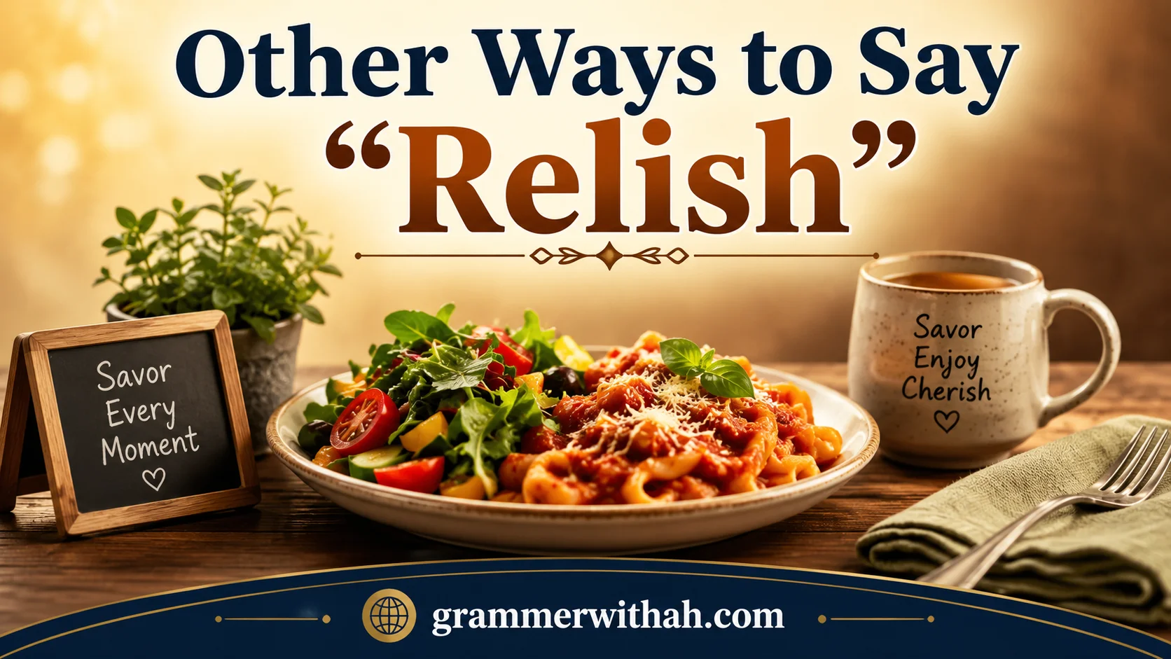 Other Ways to Say "Relish"