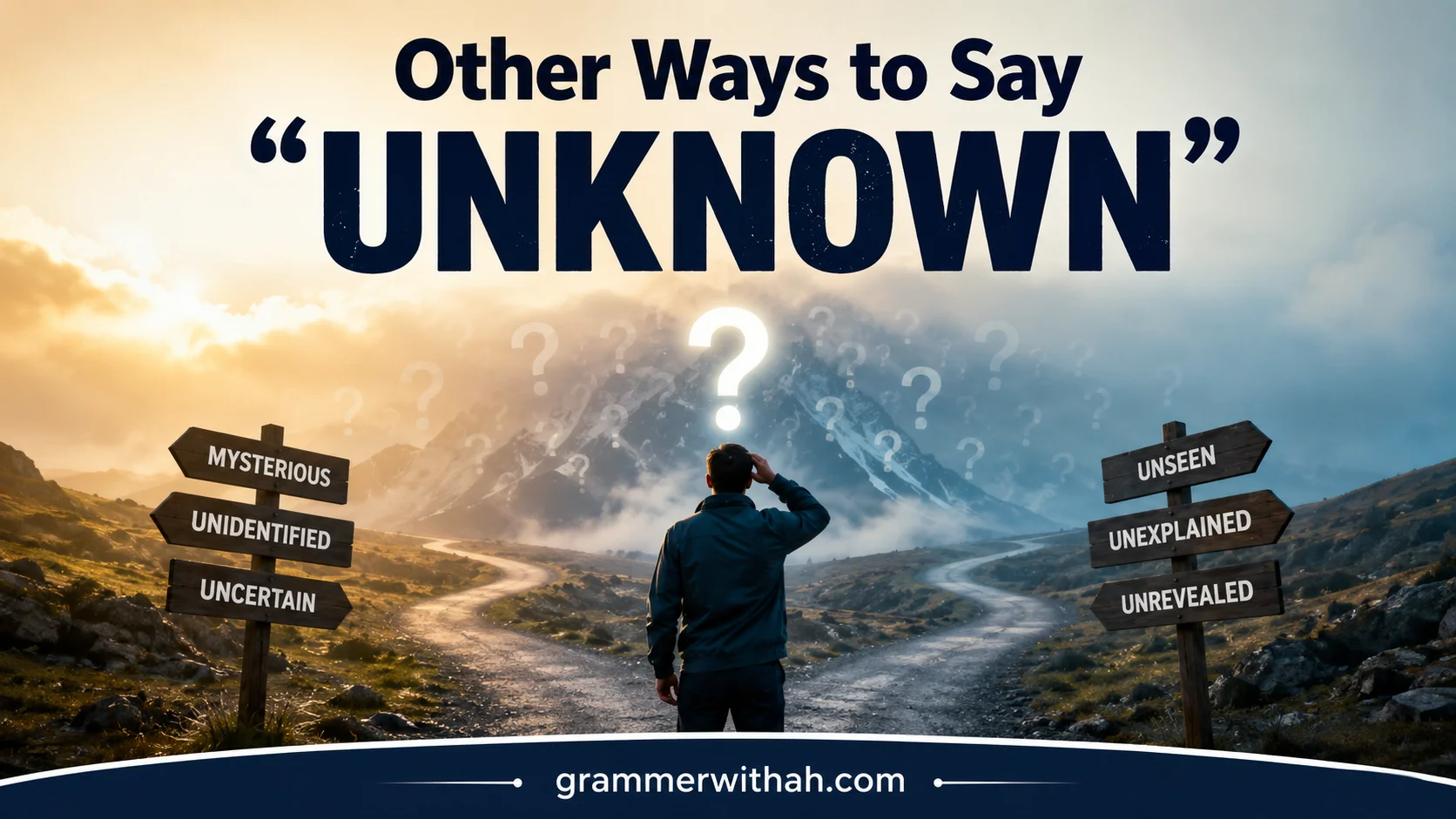 Other Ways to Say "UNKNOWN"