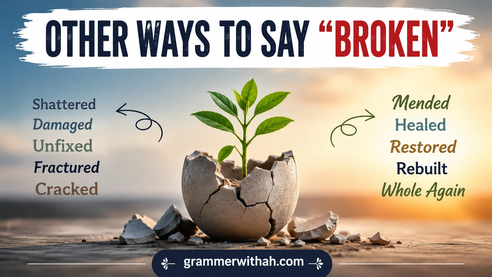 Other Ways to Say "Broken"