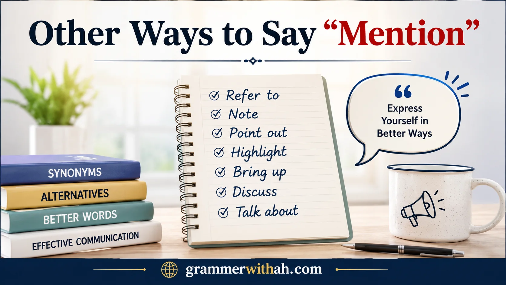 Other Ways to Say “Mention”
