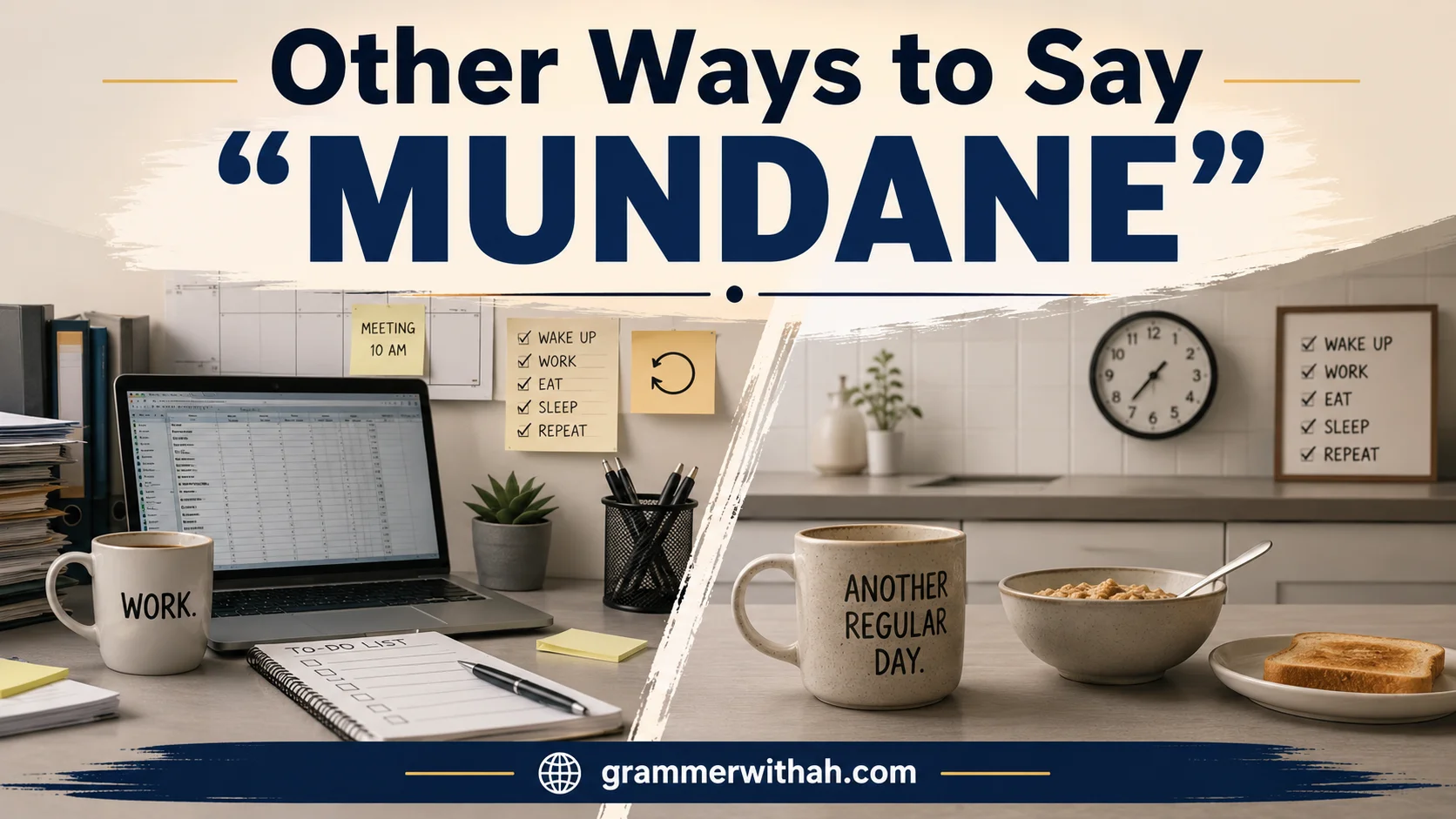 Other Ways to Say “MUNDANE”