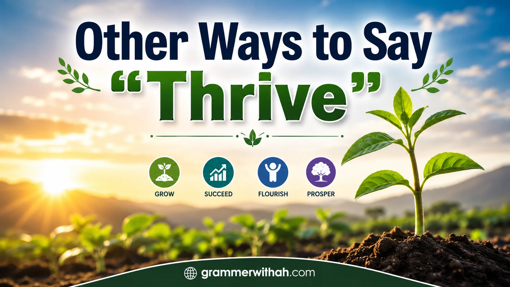 Other Ways to Say "Thrive"