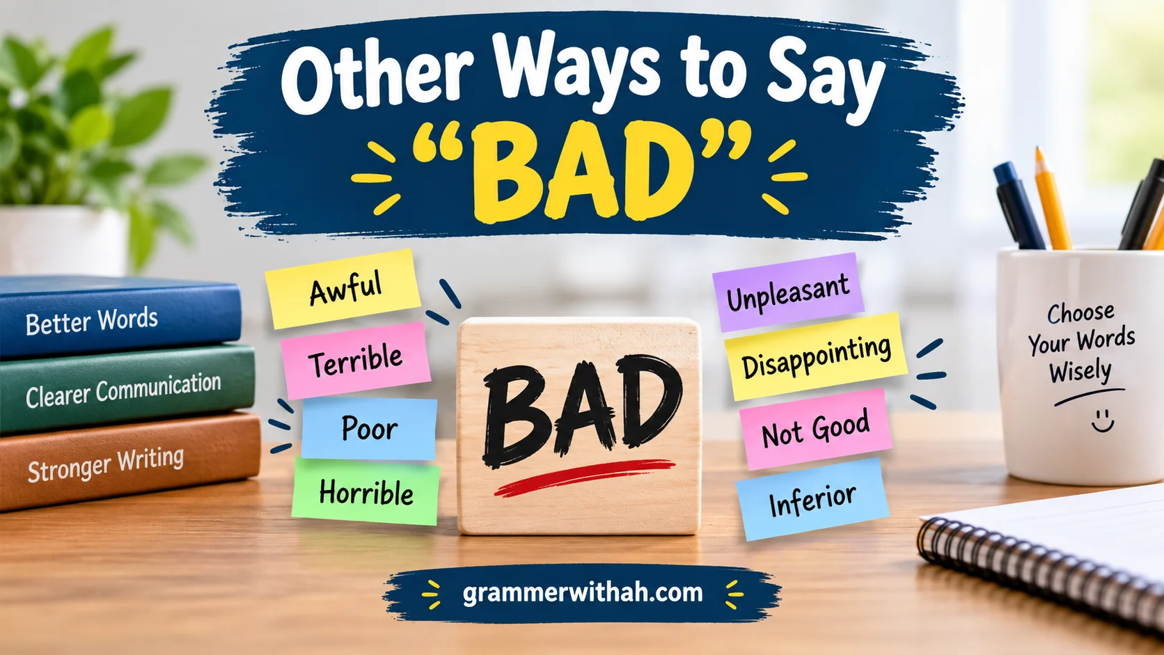 Other Ways to Say “BAD”