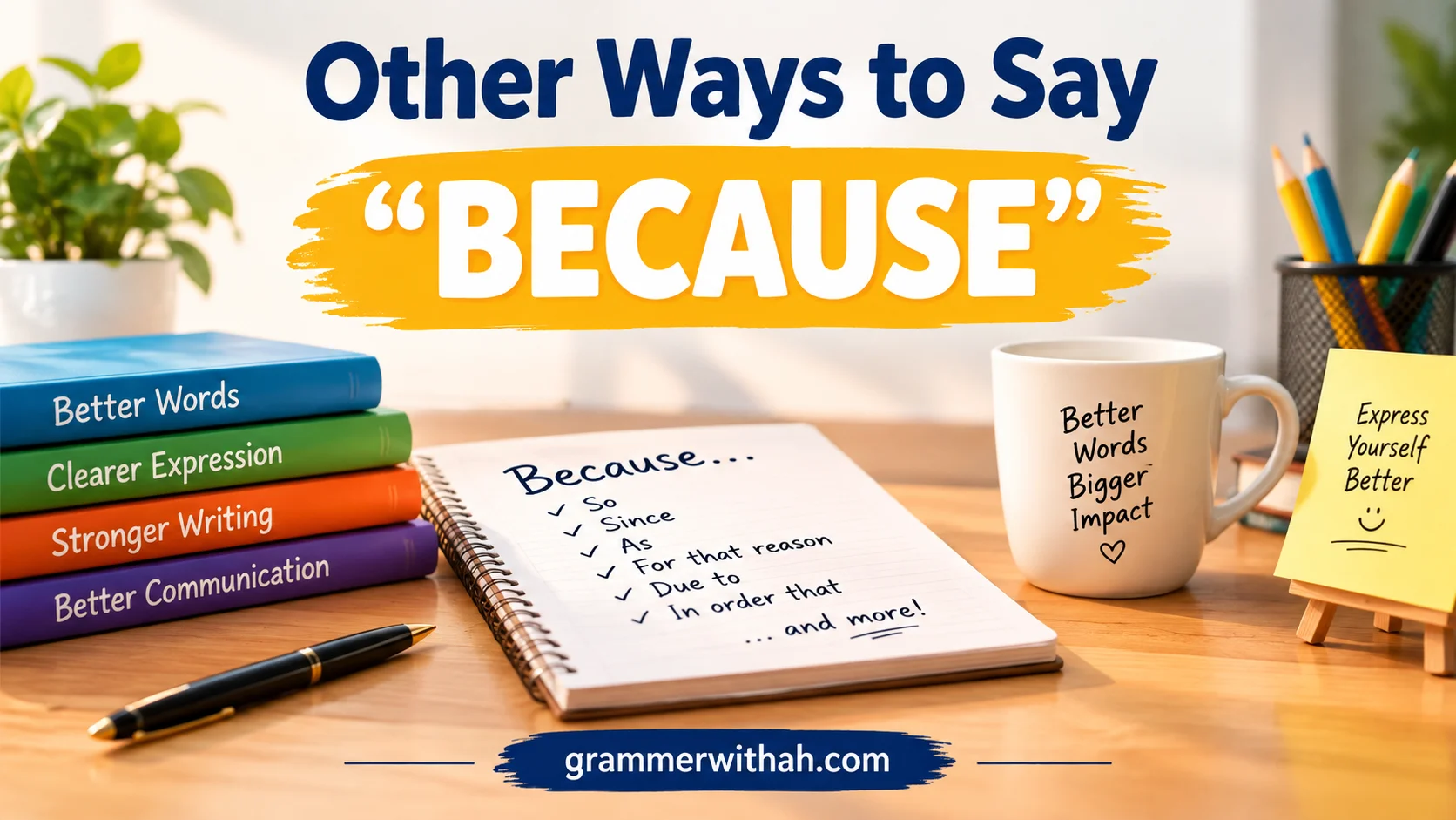 Other Ways to Say “BECAUSE”