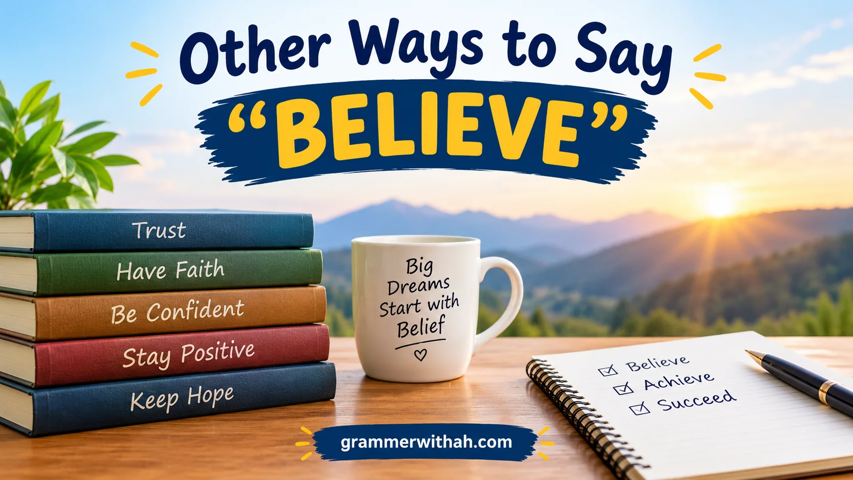 Other Ways to Say “BELIEVE”