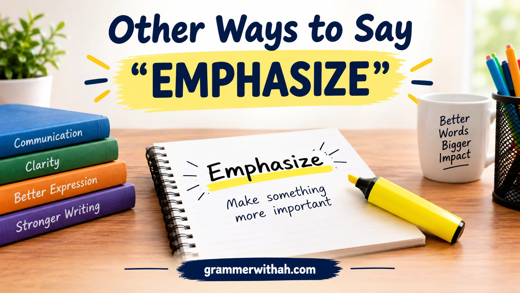 Other Ways to Say “EMPHASIZE”