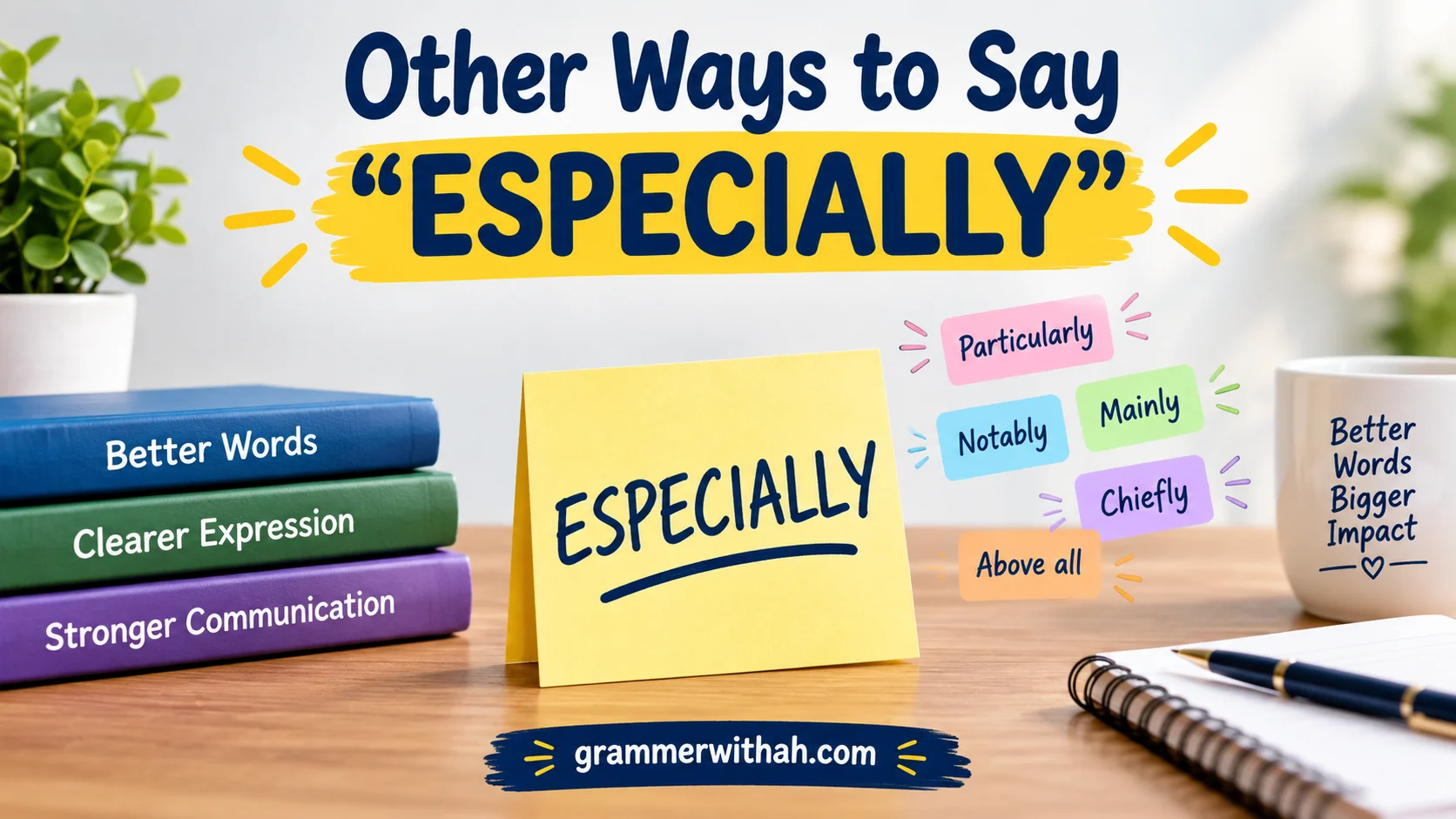 Other Ways to Say “ESPECIALLY”