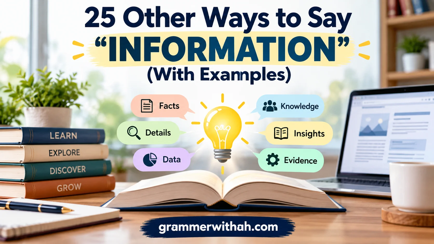 Other Ways to Say “INFORMATION”