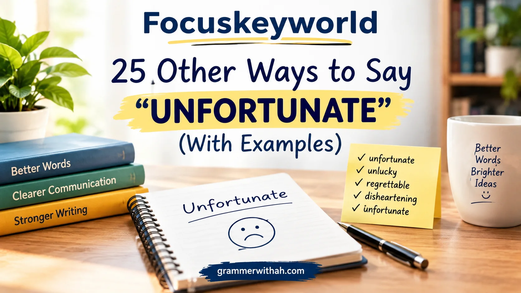 Other Ways to Say “UNFORTUNATE”