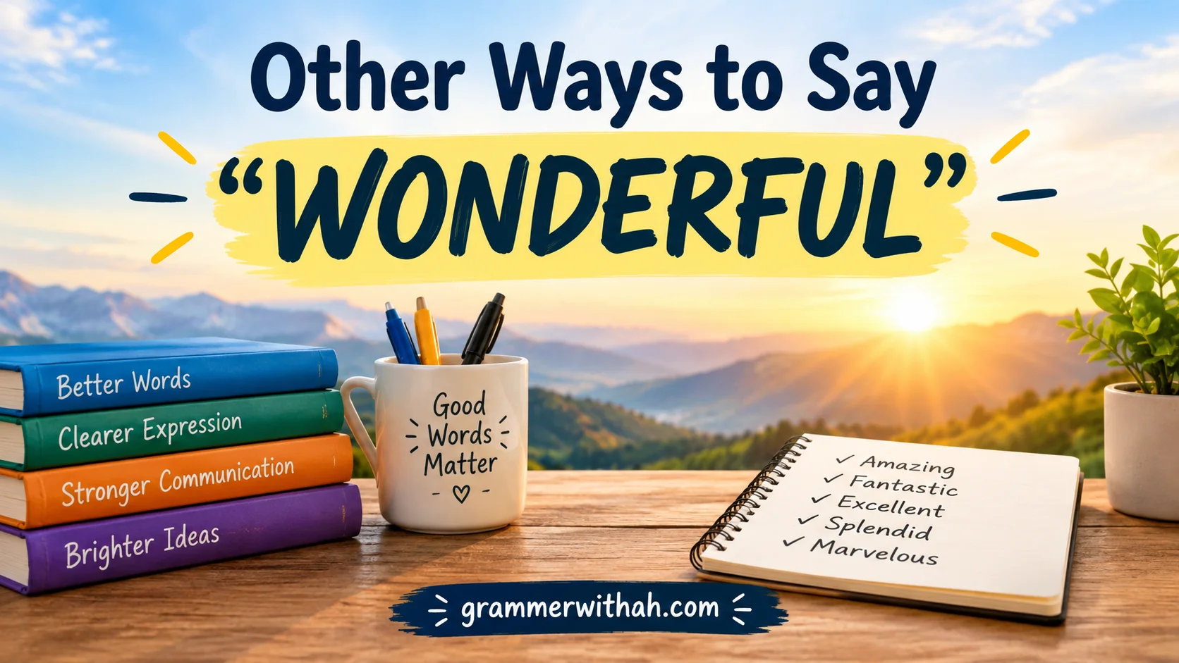 Other Ways to Say “WONDERFUL”