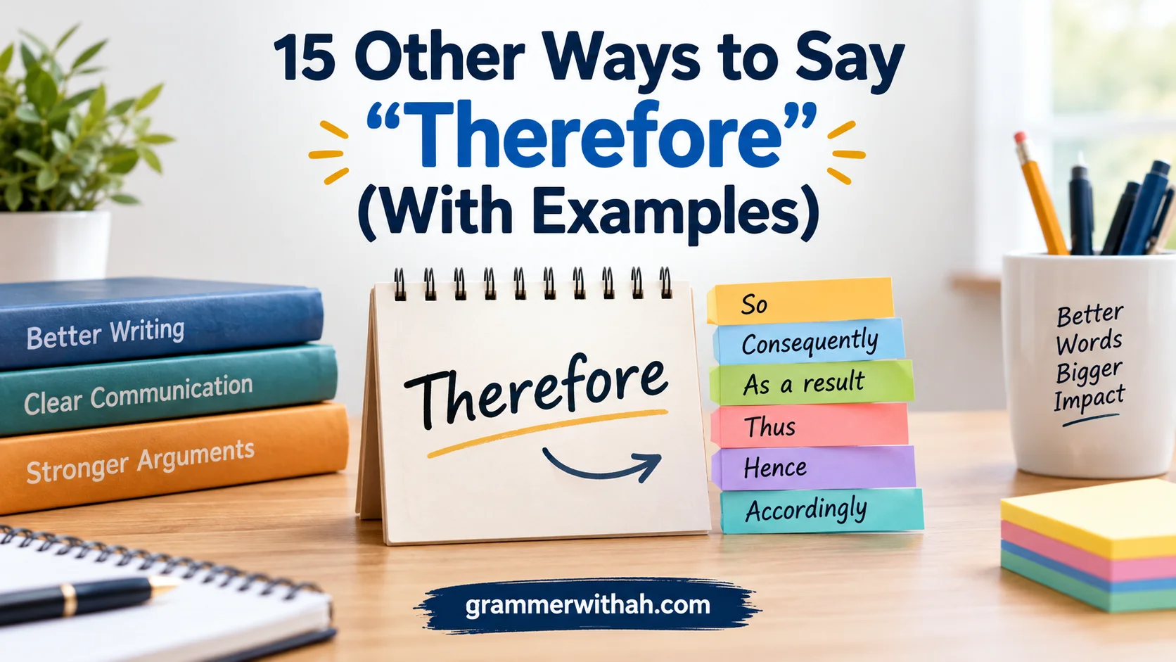 Other Ways to Say “Therefore”
