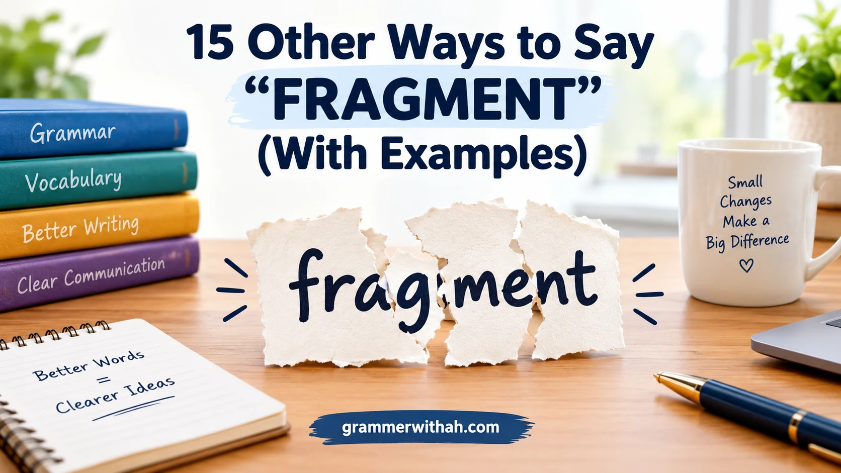 Other Ways to Say “FRAGMENT”