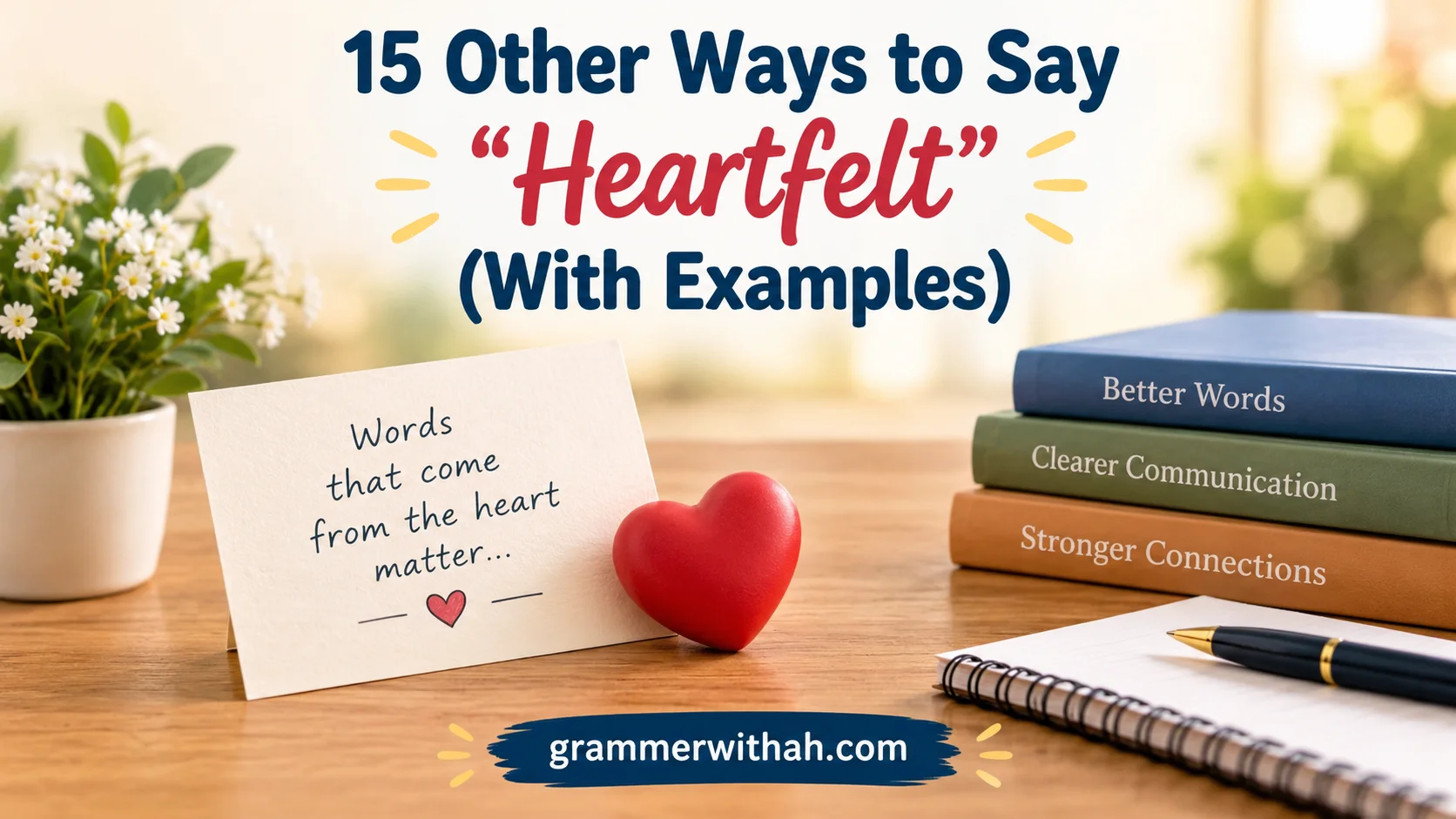 Other Ways to Say “Heartfelt”