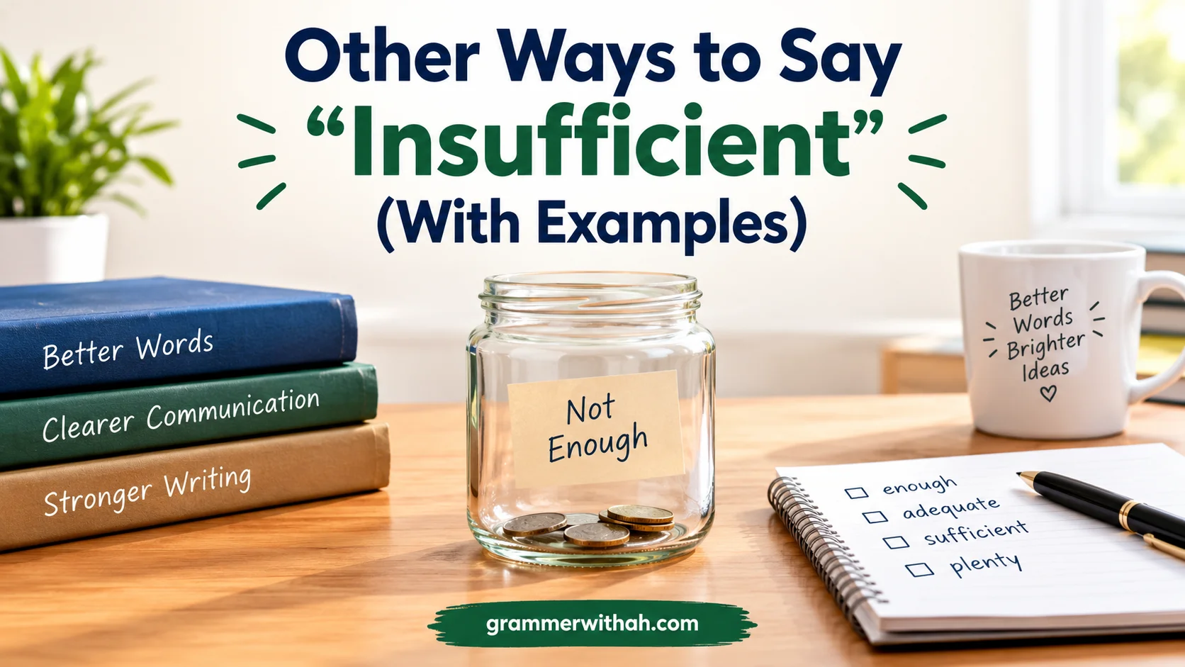 Other Ways to Say “Insufficient”